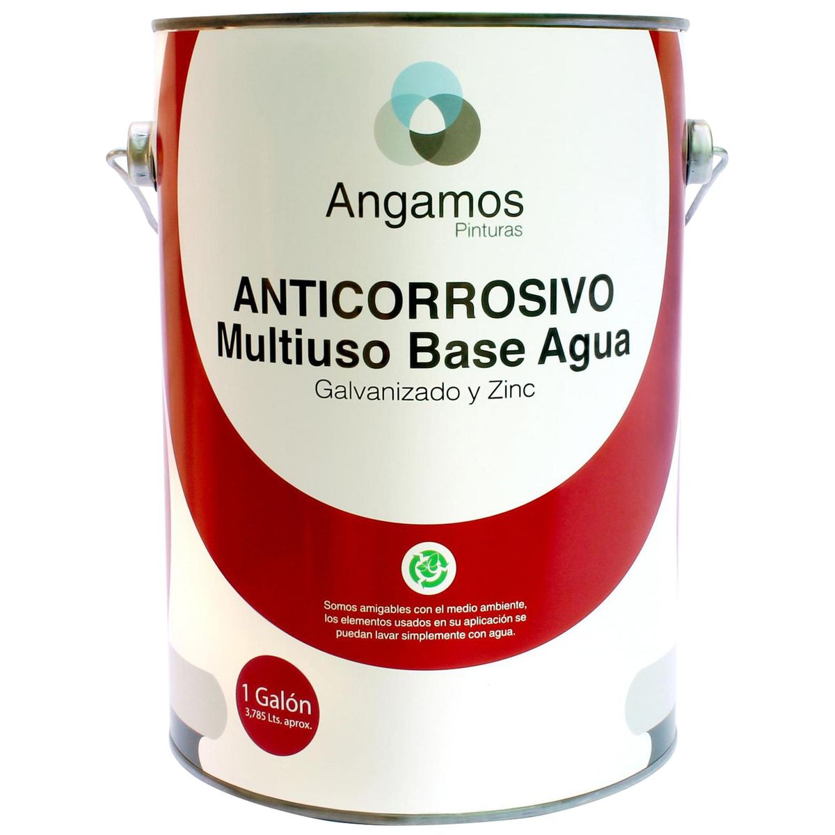 PINTURAS ANGAMOS - Anticorrosivo Base Agua Lata 0.25 galón(es) Mate Negro