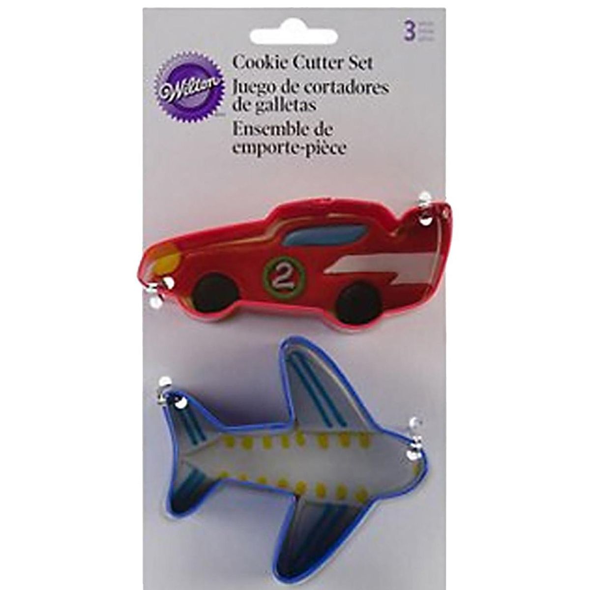 WILTON - Set de Cortadores Galletas Wilton Transportes Inoxidable 3 Unidades