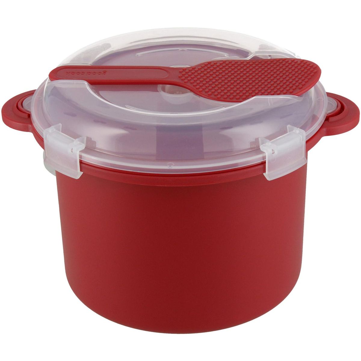 GOOD COOK - Olla para microondas 15 cm plástico roja