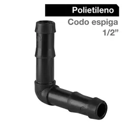 HOFFENS - Codo Polietileno 1/2" Negro 3u
