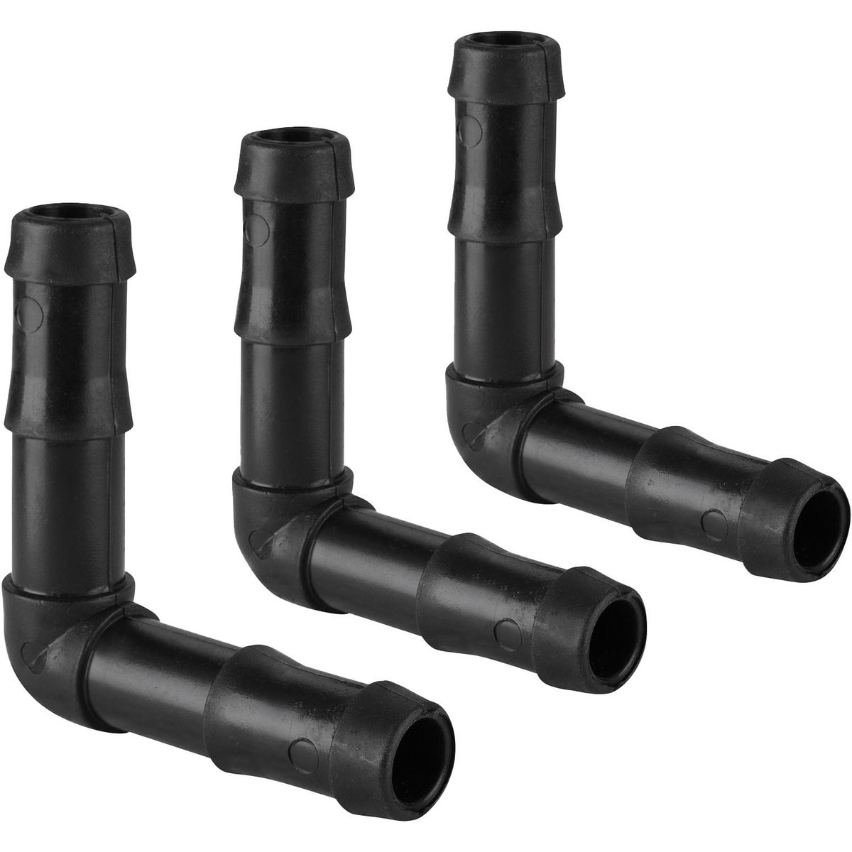 HOFFENS - Codo Polietileno 1/2" Negro 3u