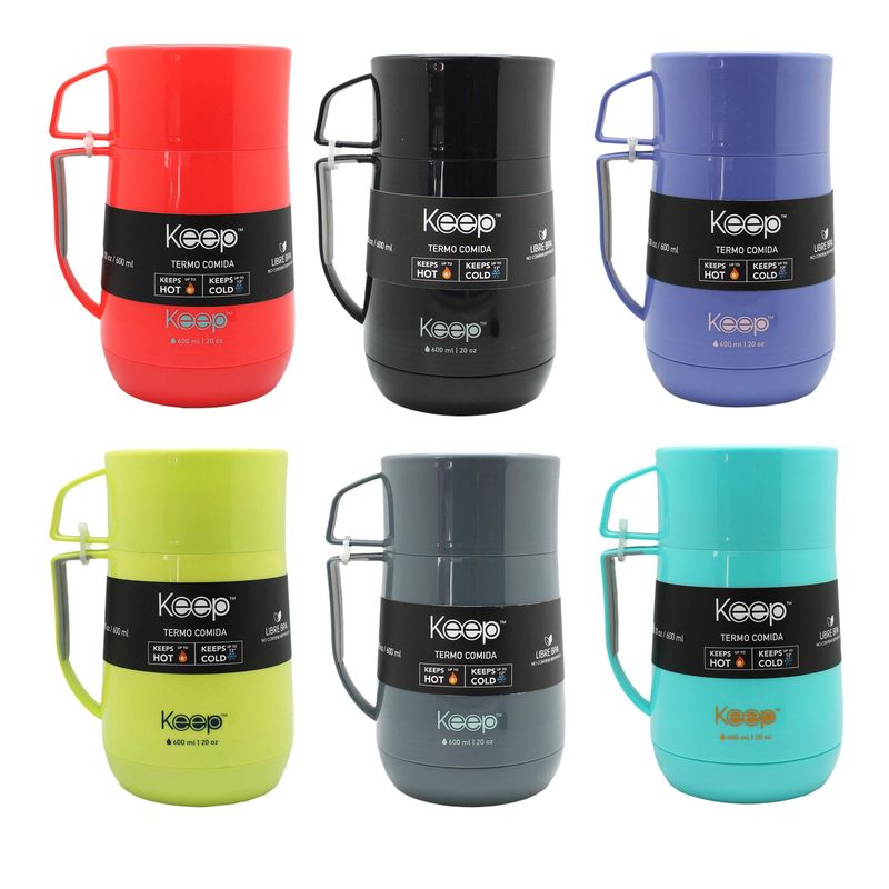KEEP - Termo para Comida 600 ml Acero Colores