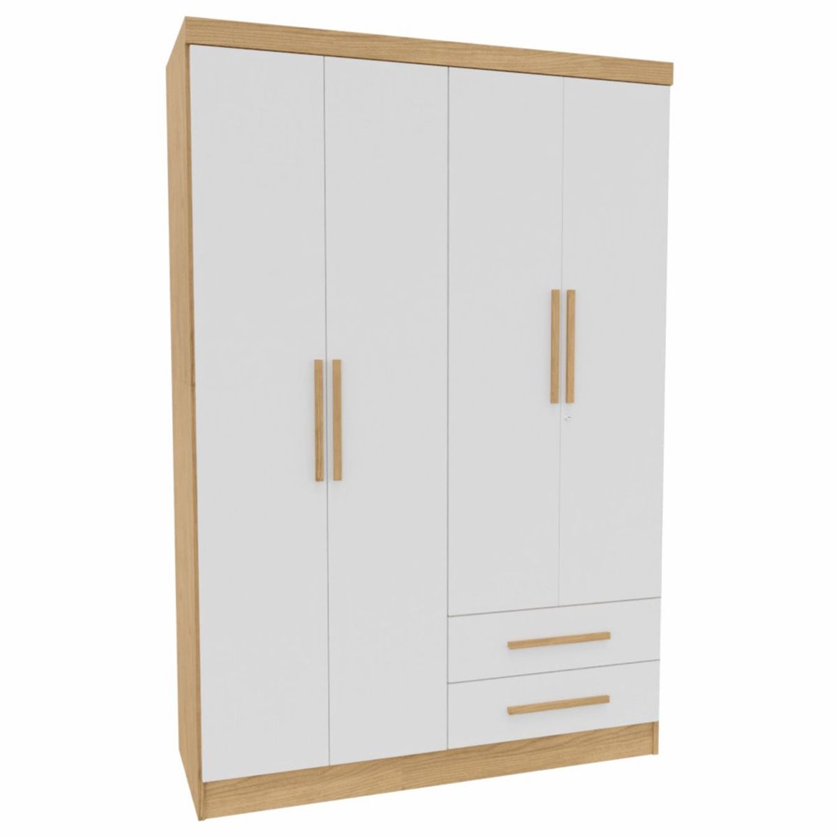 Clóset 4 Puerta(s) 2 Cajón(es) 2 Repisa(s) 121x180x47 cm Blanco, marca YARDAS - Foto Principal