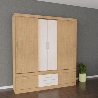 Imagen 2 del producto Clóset 4 Puerta(s) 4 Cajón(es) 1 Repisa(s) 183x201x48 cm Gris Claro