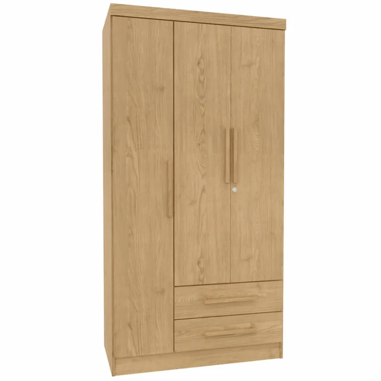 Clóset 3 Puerta(s) 2 Cajón(es) 3 Repisa(s) 91x180x47 cm Café