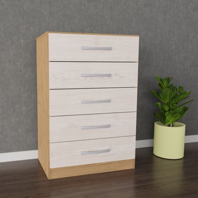 Imagen 2 del producto Cómoda 5 Cajón(es) Y215 62x91x40 cm Ocre/Blanco