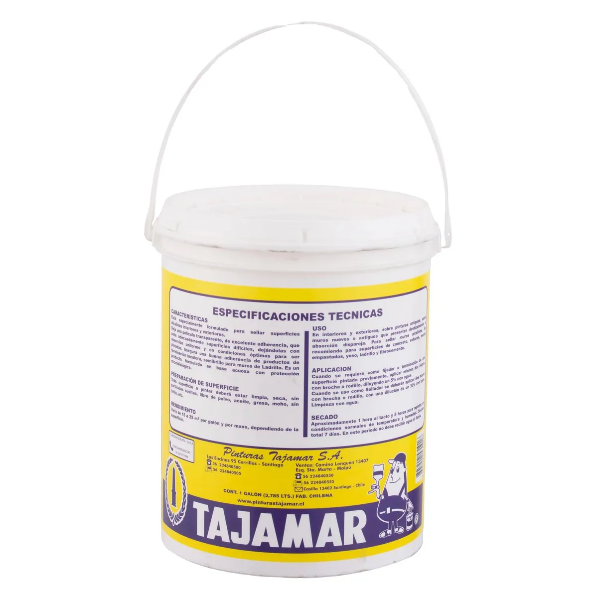 TAJAMAR - Sellante Acrílico Lata 1 galón(es) Blanco