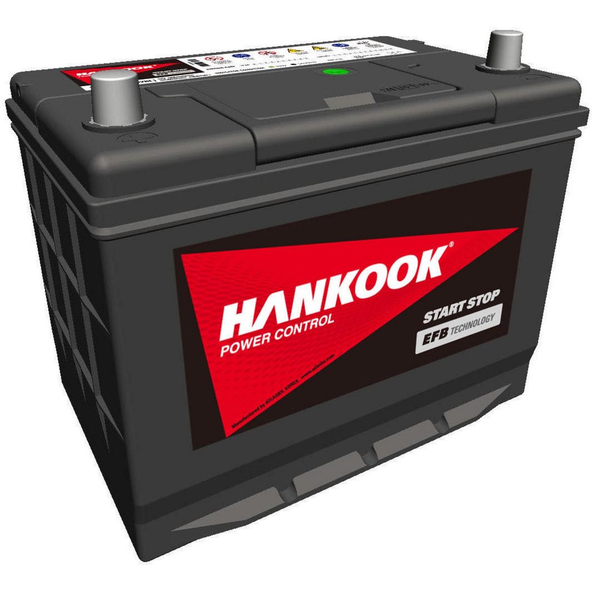 HANKOOK - Batería de Auto 68 Ah Positivo Derecho 730 CCA