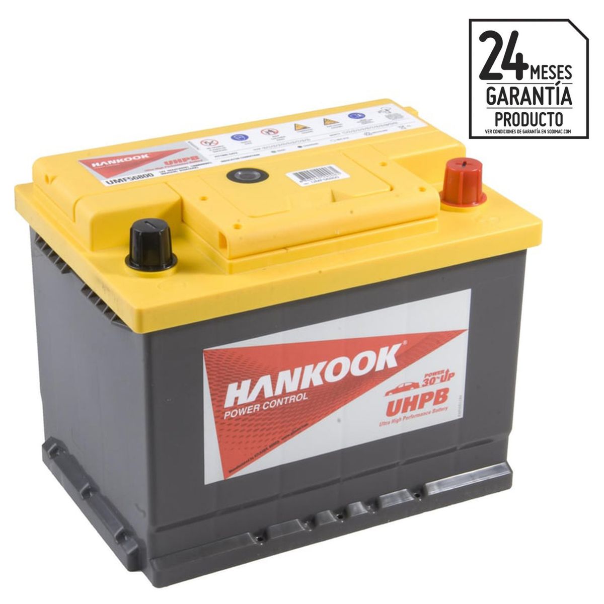 HANKOOK - Batería de Auto 68 Ah Positivo Derecho 610 CCA