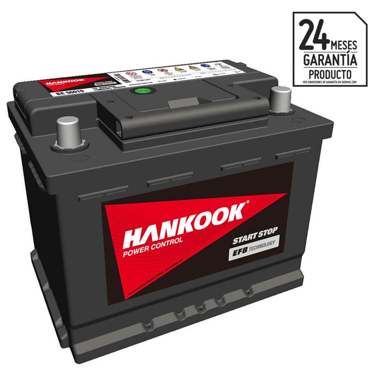 HANKOOK - Batería de Auto 60 Ah Positivo Derecho 560 CCA