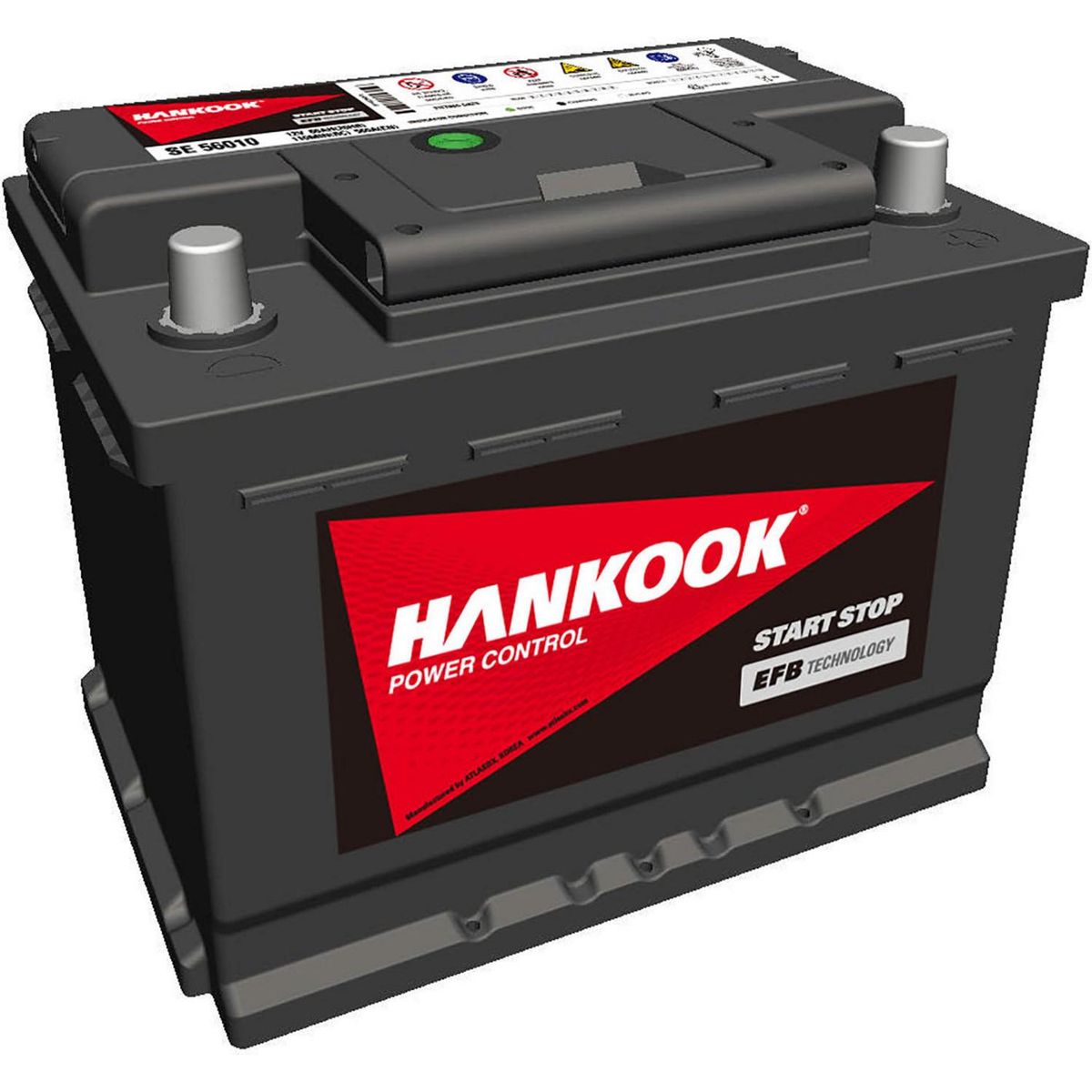 HANKOOK - Batería de Auto 60 Ah Positivo Derecho 560 CCA