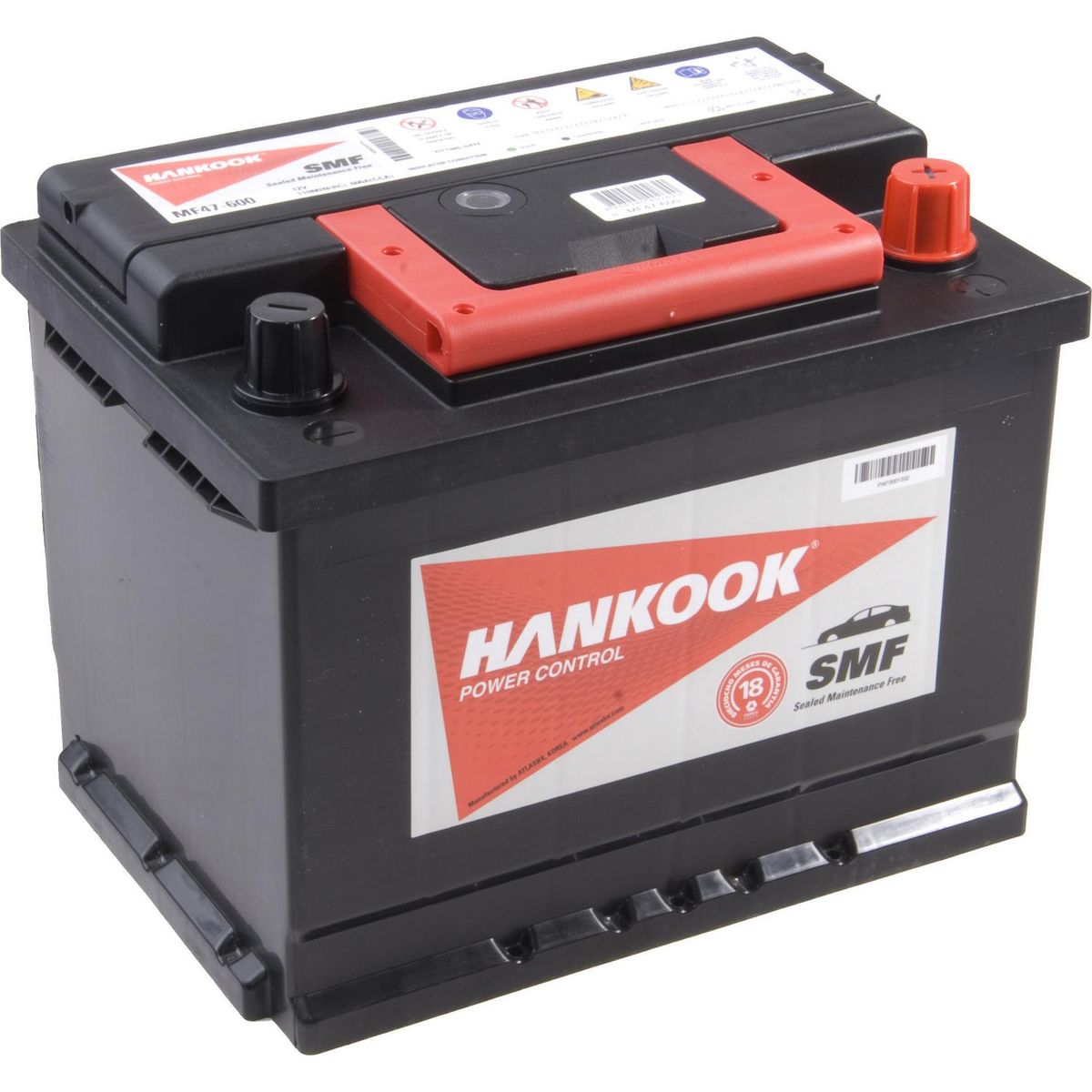 HANKOOK - Batería de Auto 60 Ah Positivo Derecho 600 CCA