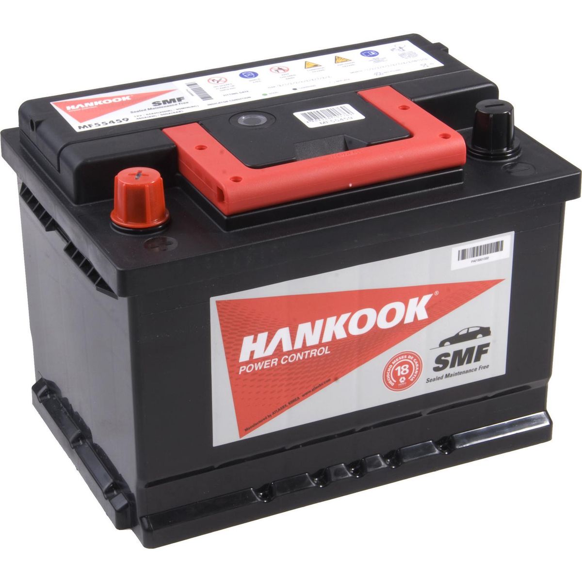HANKOOK - Batería de Auto 55 Ah Positivo Izquierdo 480 CCA
