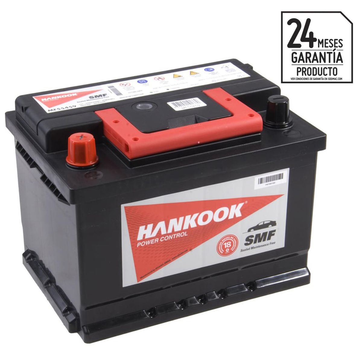 HANKOOK - Batería de Auto 55 Ah Positivo Izquierdo 480 CCA