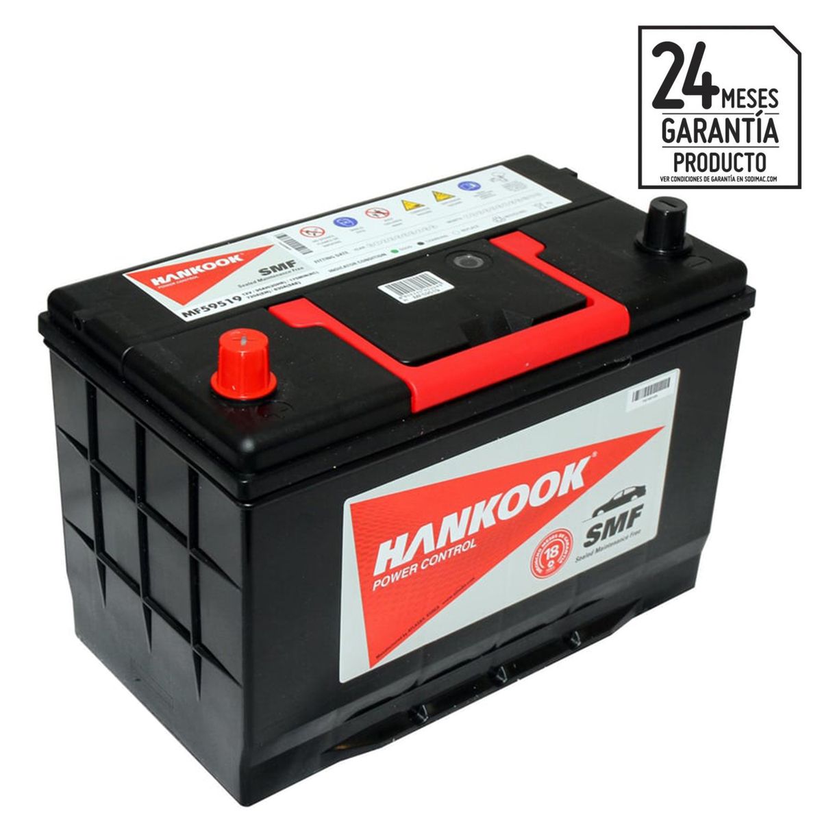 HANKOOK - Batería de Auto 95 Ah Positivo Izquierdo 720 CCA