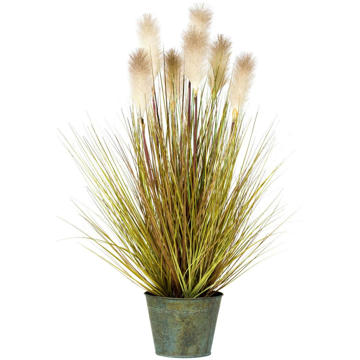 THE GARDEN - Planta Artificial Plumas 90 cm Verde/blanco