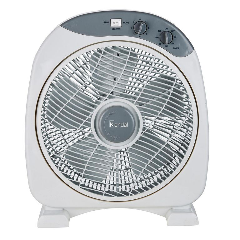 Ventilador Box 12" Piso Blanco