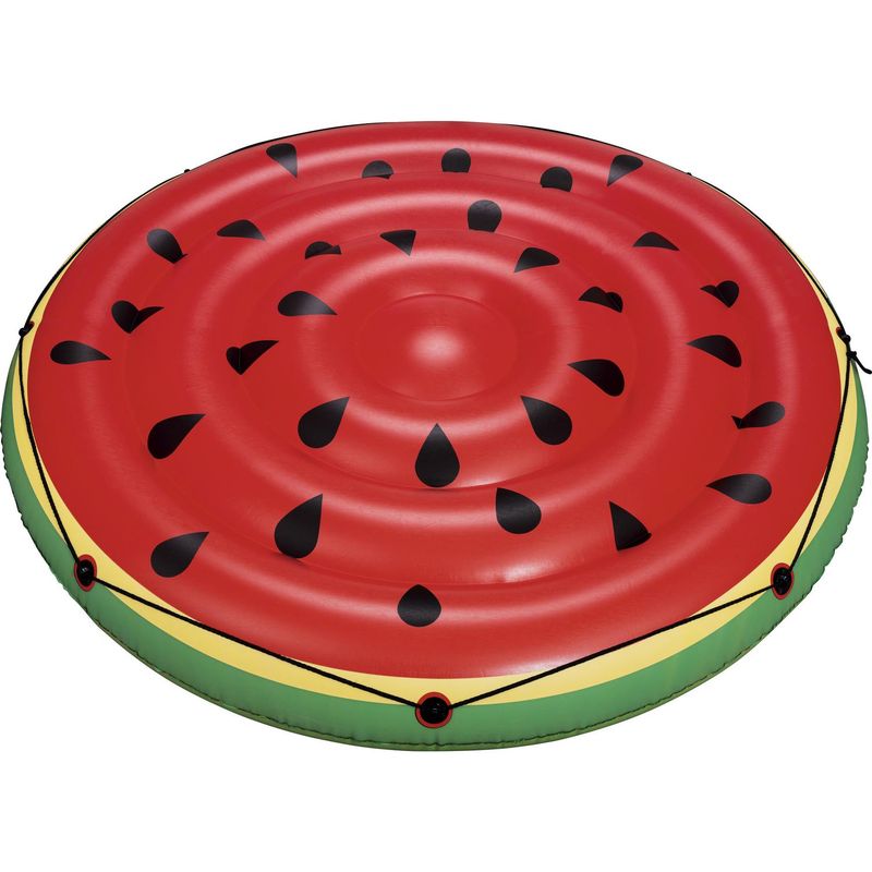 BESTWAY - Flotador Inflable Redondo Sandia Rojo 173x25x173 cm