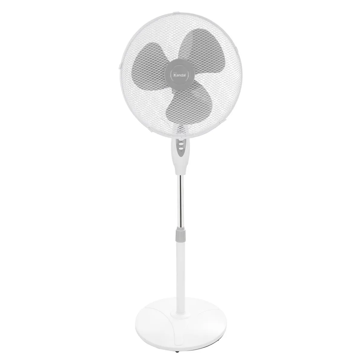 KENDAL - Ventilador de pedestal 16" blanco