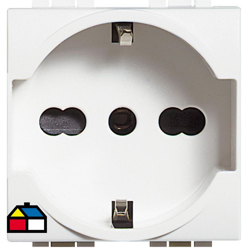 BTICINO - Toma universal 10-16 A blanco