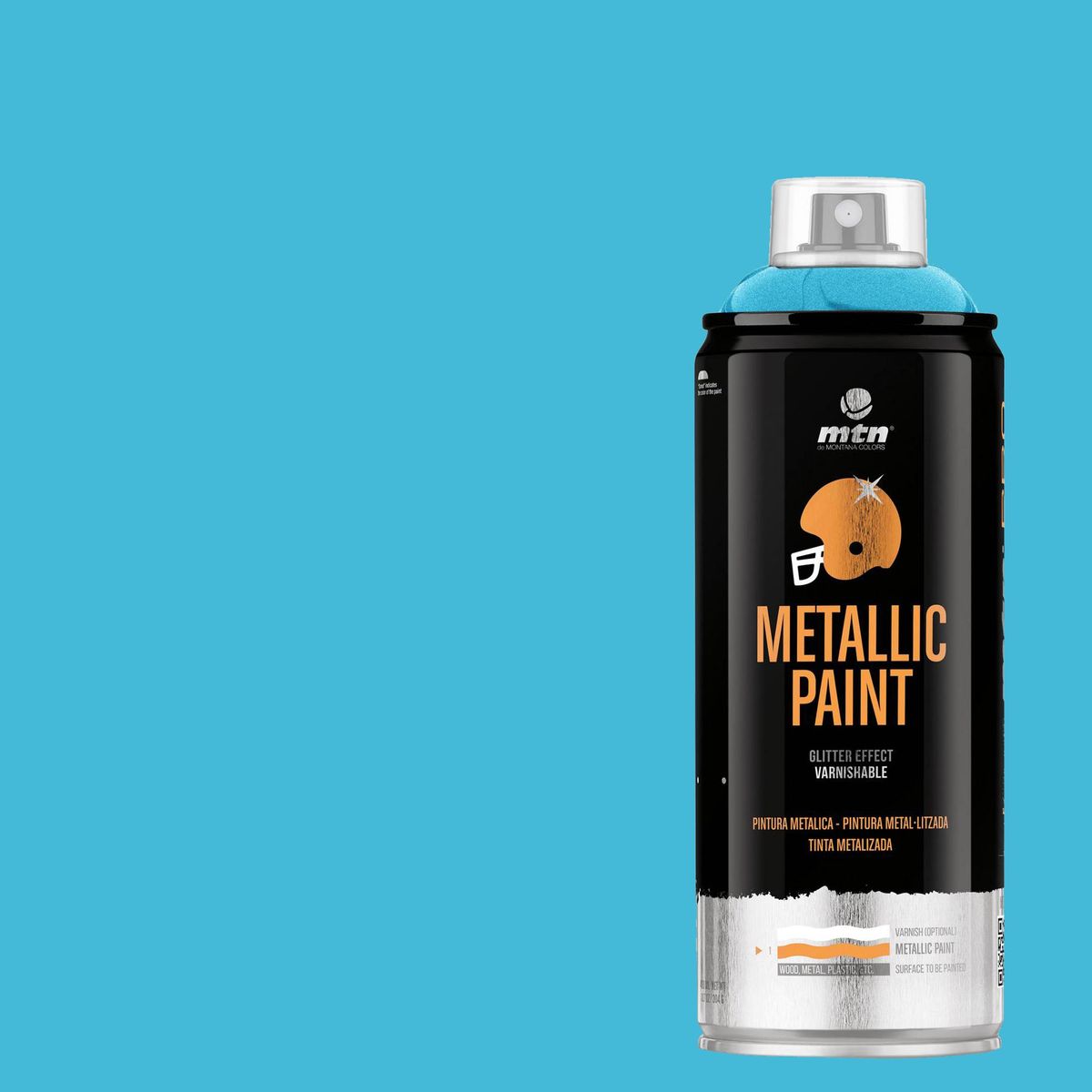 MONTANA COLORS - Pintura Metalizada Spray 0.4 l Brillante Azul