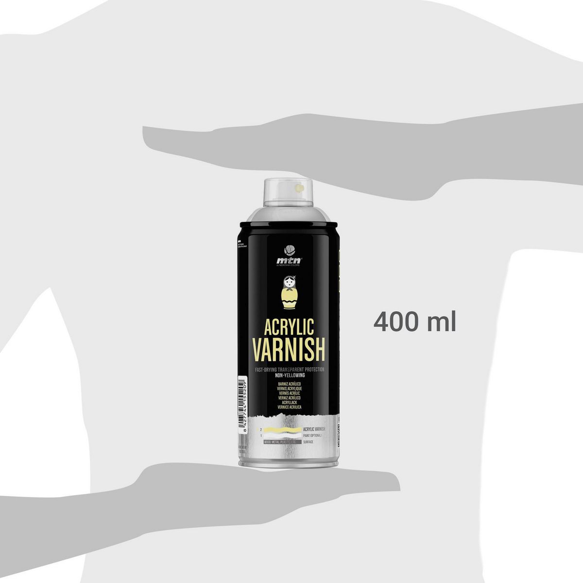Barniz Acrílico Spray Mate 0.4 l Transparente mate, marca MONTANA COLORS - Foto 2