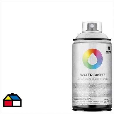 Pintura en Spray Base Agua Mate Blanco Espectro 300ml