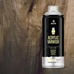 MONTANA COLORS - Barniz Acrílico Spray Brillante 400 ml Transparente