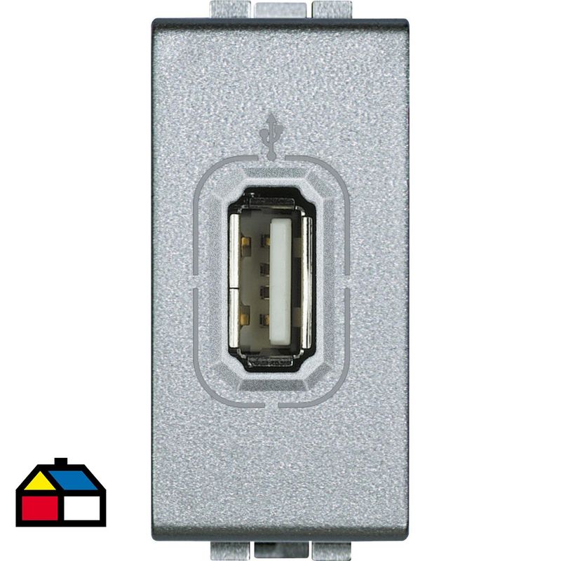 BTICINO - Conector USB 1 módulo tech