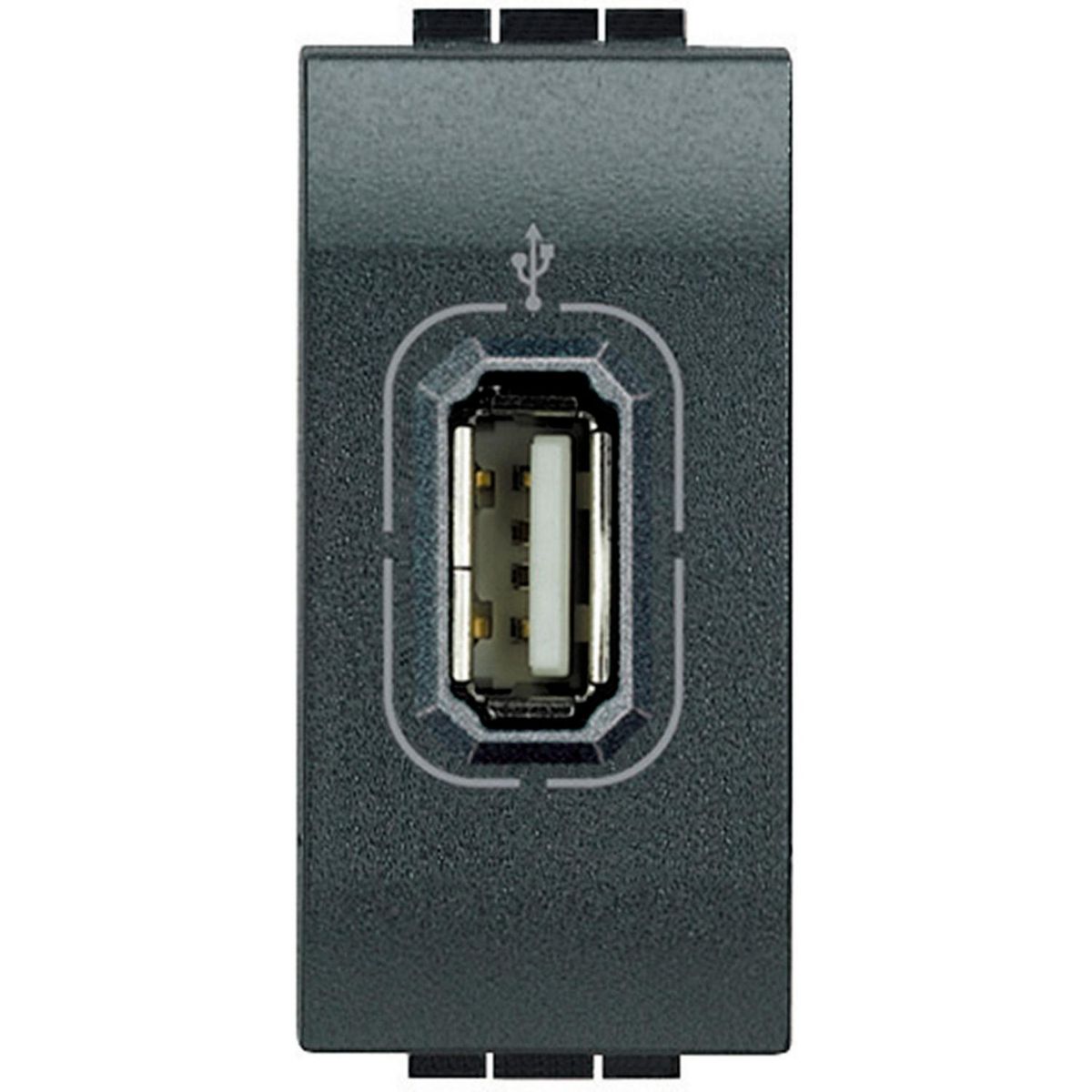 BTICINO - Conector USB 1 módulo blanco