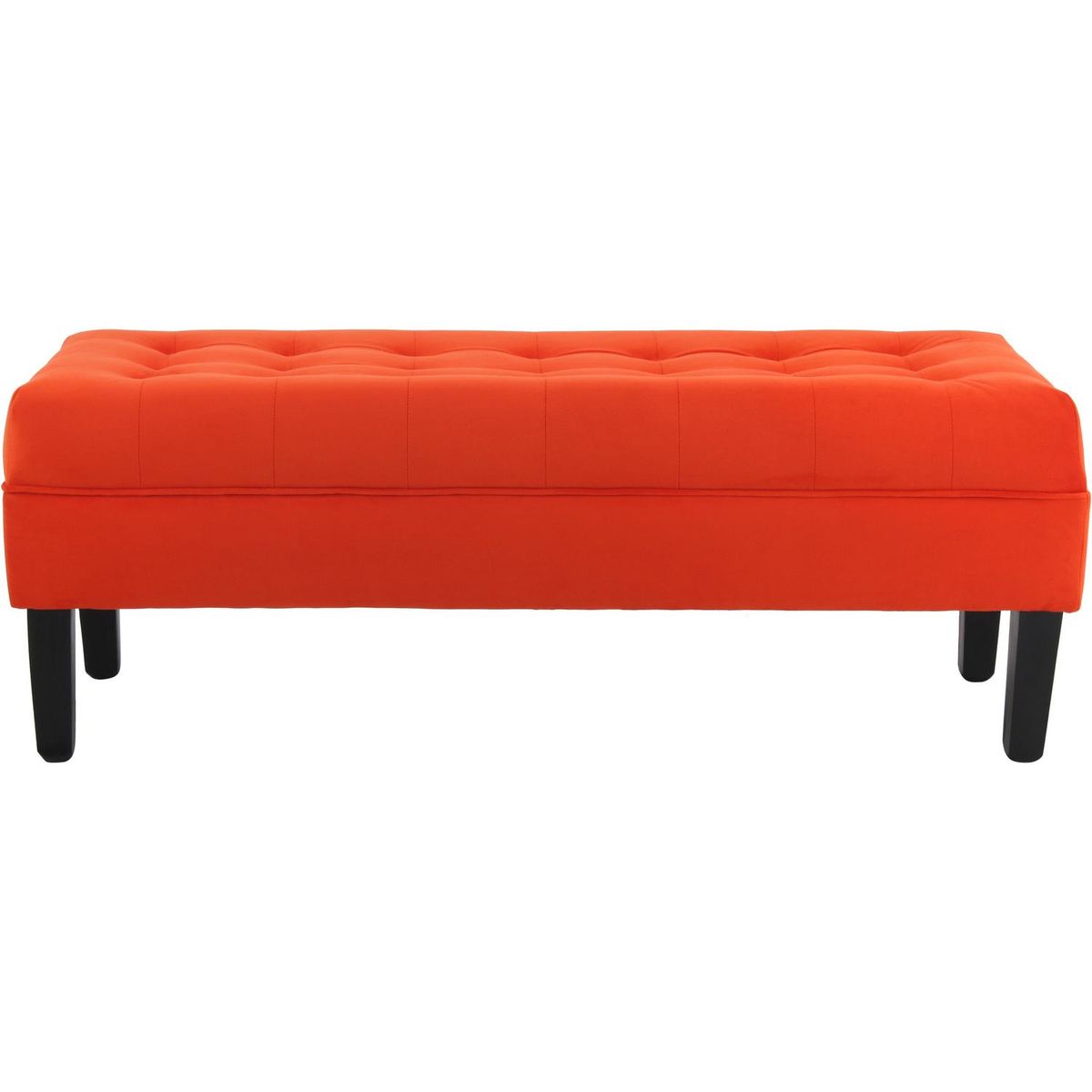 BODEVIR - Banqueta 42x45x120 cm felpa naranjo