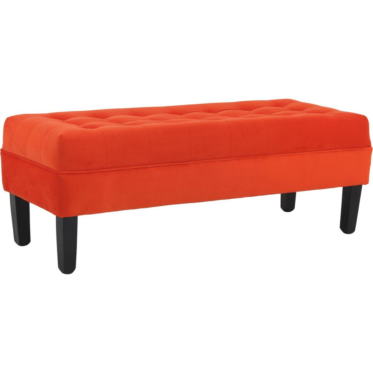 BODEVIR - Banqueta 42x45x120 cm felpa naranjo