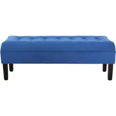 BODEVIR - Banqueta 42x45x120 cm felpa azul rey