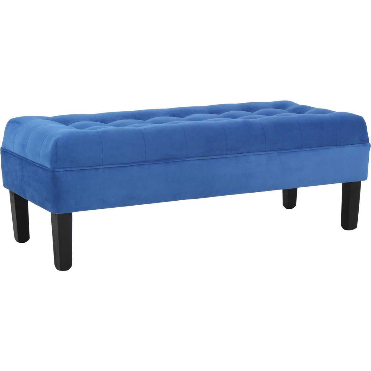 BODEVIR - Banqueta 42x45x120 cm felpa azul rey