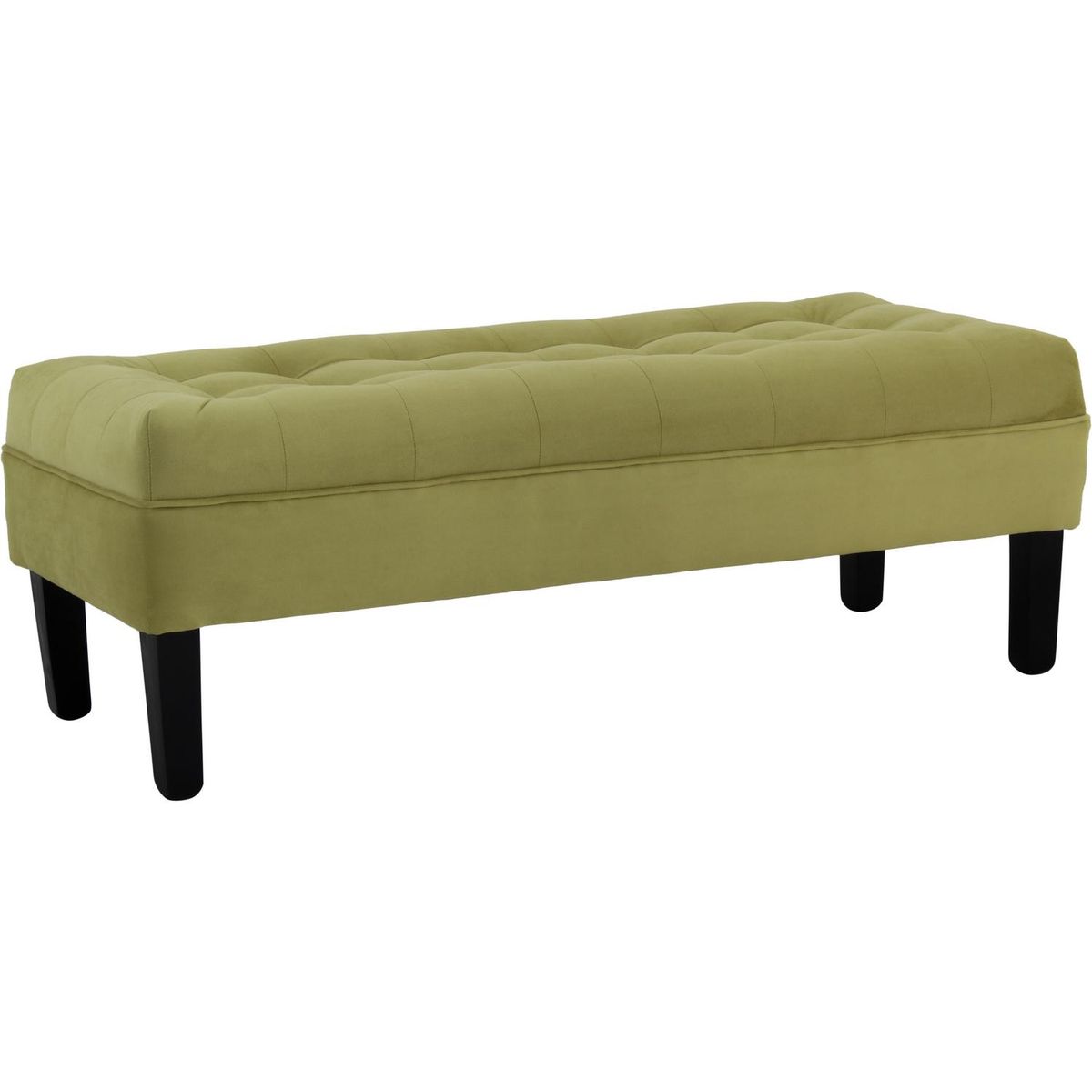 BODEVIR - Banqueta 42x45x120 cm felpa verde pistacho