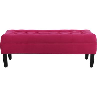 Banqueta 42x45x120 cm felpa fucsia