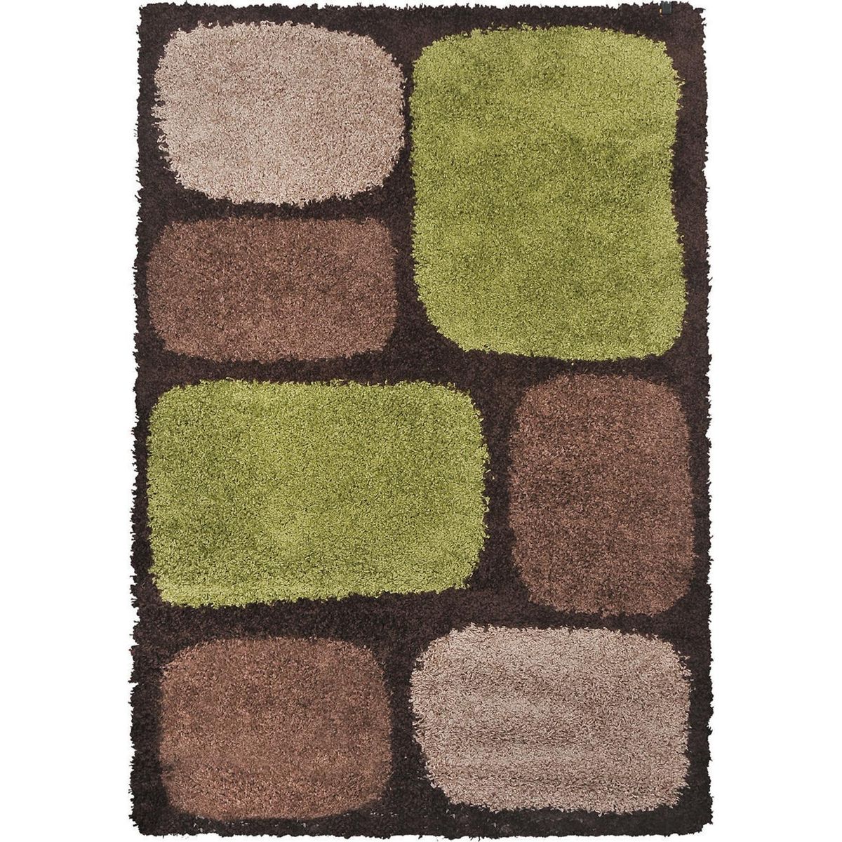 MASHINI - Alfombra Shaggy 150x200 cm Polipropileno Multicolor