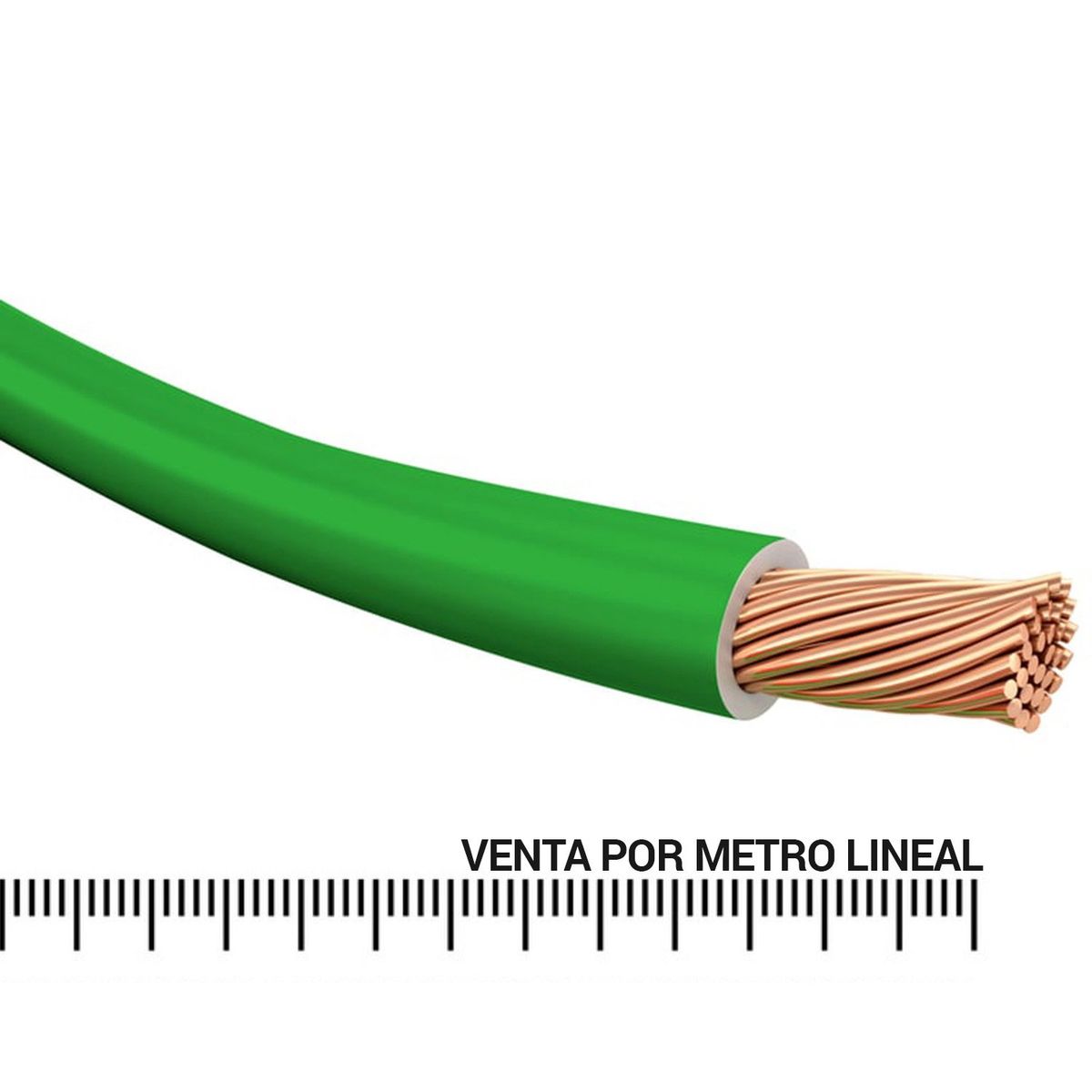 MADECO - Cable con Aislamiento Libre de Halógenos 1x4 mm2 Verde