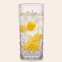 Set 6 Vasos Altos de Vidrio 385 ml Transparente