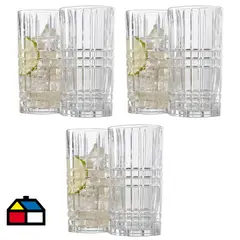 STANZZA - Set Vasos de Vidrio 385 ml 6 Unidades