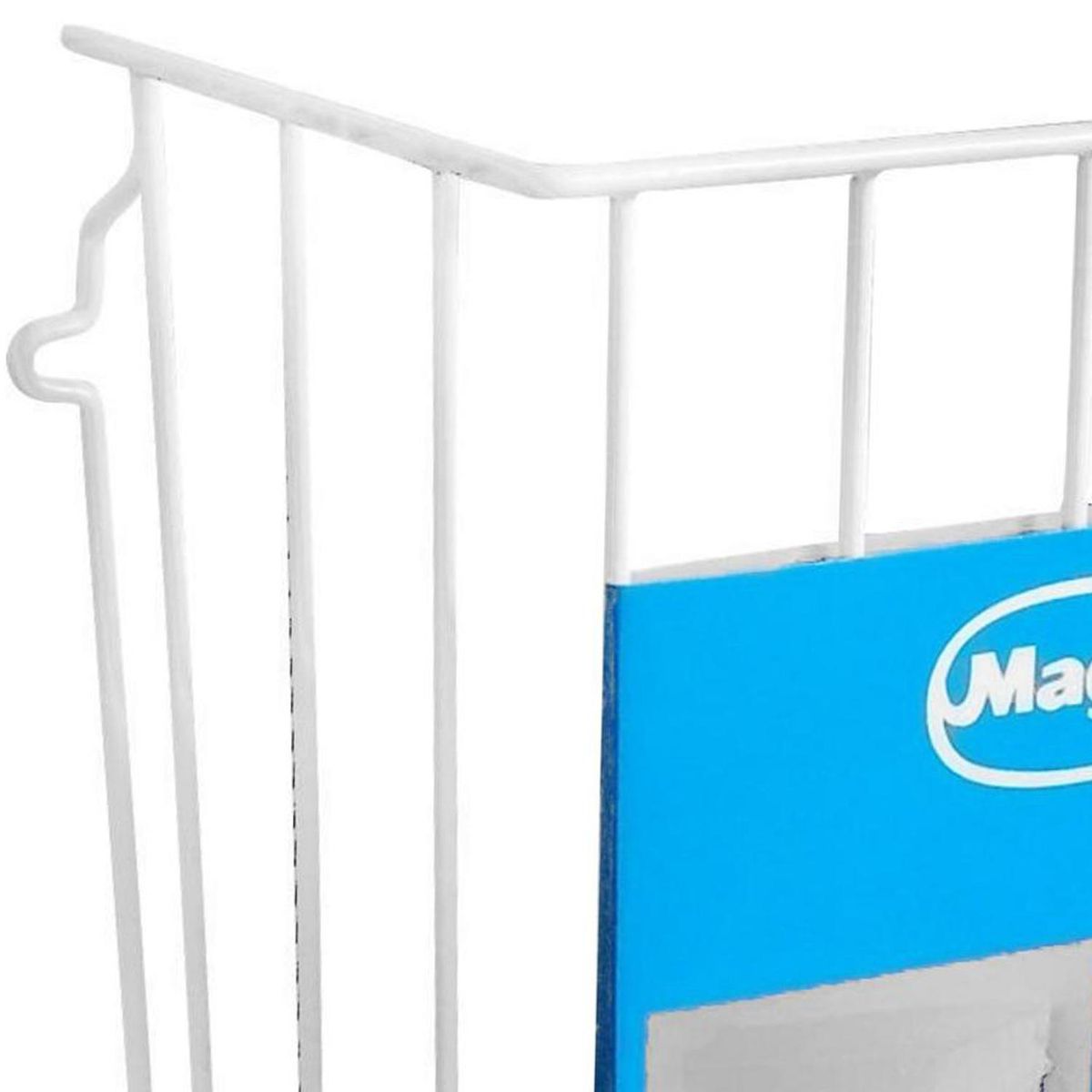 MAGLA - Canasta de Basura 16.65 Litros Metal Blanco