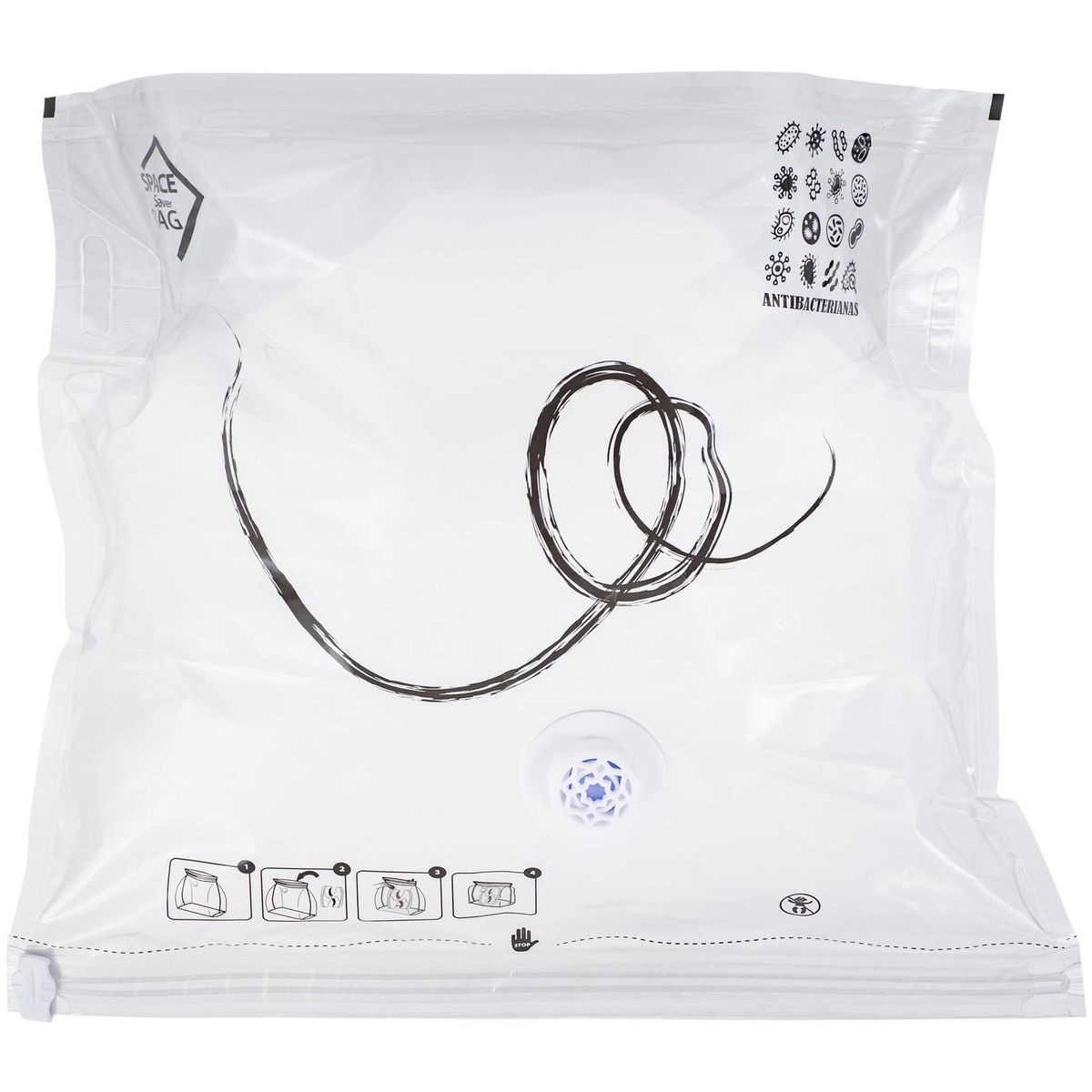 SPACE BAG - Bolsa Almacenaje al Vacío 42x46x24 cm Gris
