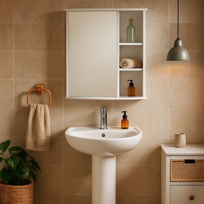 Imagen 2 del producto Botiquín Para Baño Con Espejo 58X66X22 Cm