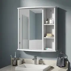 SENSI DACQUA - Botiquín Para Baño Con Espejo 58X66X22 Cm