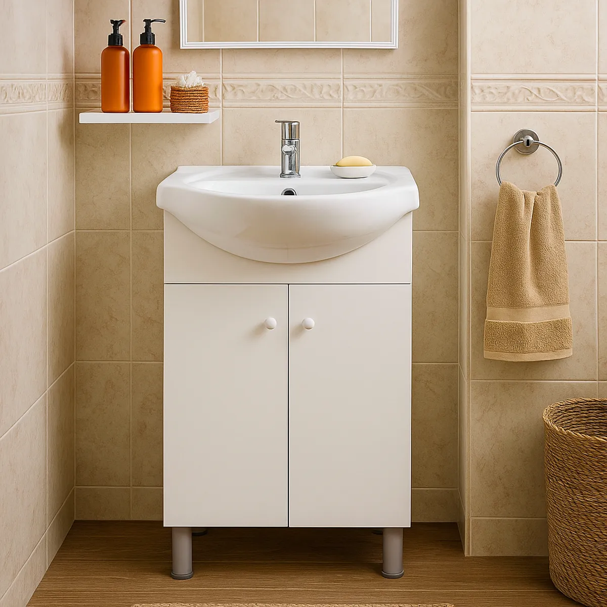 SENSI DACQUA - Kit vanitorio nantes 50x84x43 cm