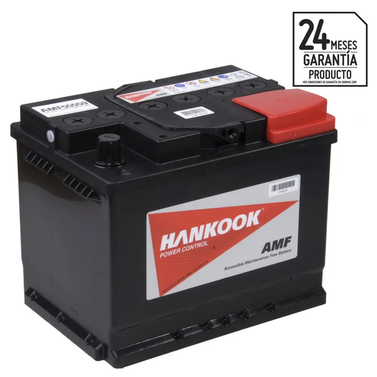 HANKOOK - Batería de Auto 55 Ah Positivo Derecho 480 CCA