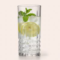 Set 6 Vasos Alto de Vidrio 385 ml Transparente