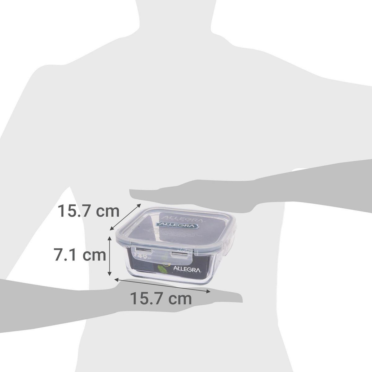 ALLEGRA - Contenedor de Alimento Vidrio 740 ml