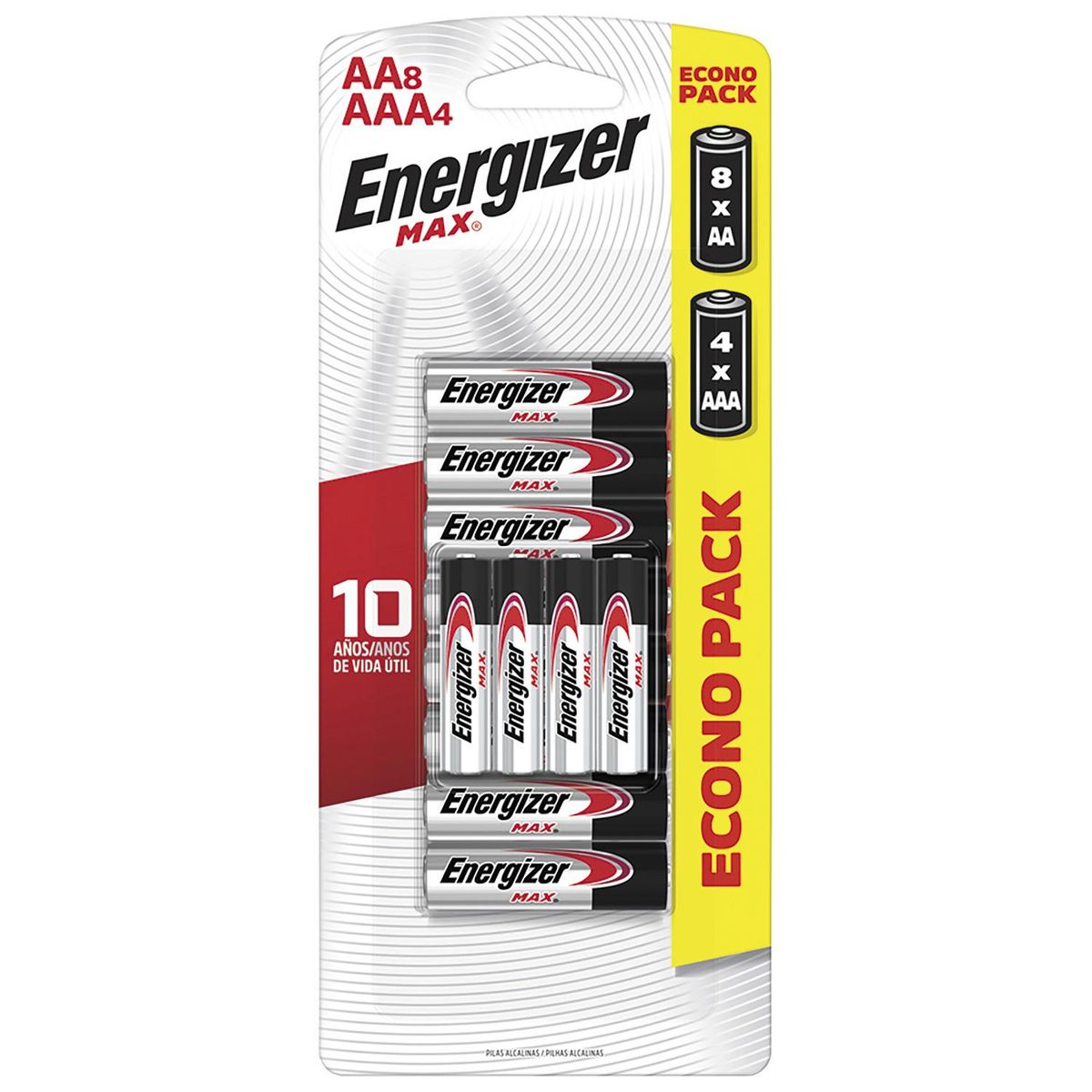 ENERGIZER - Pack pilas AAx8+AAAx4