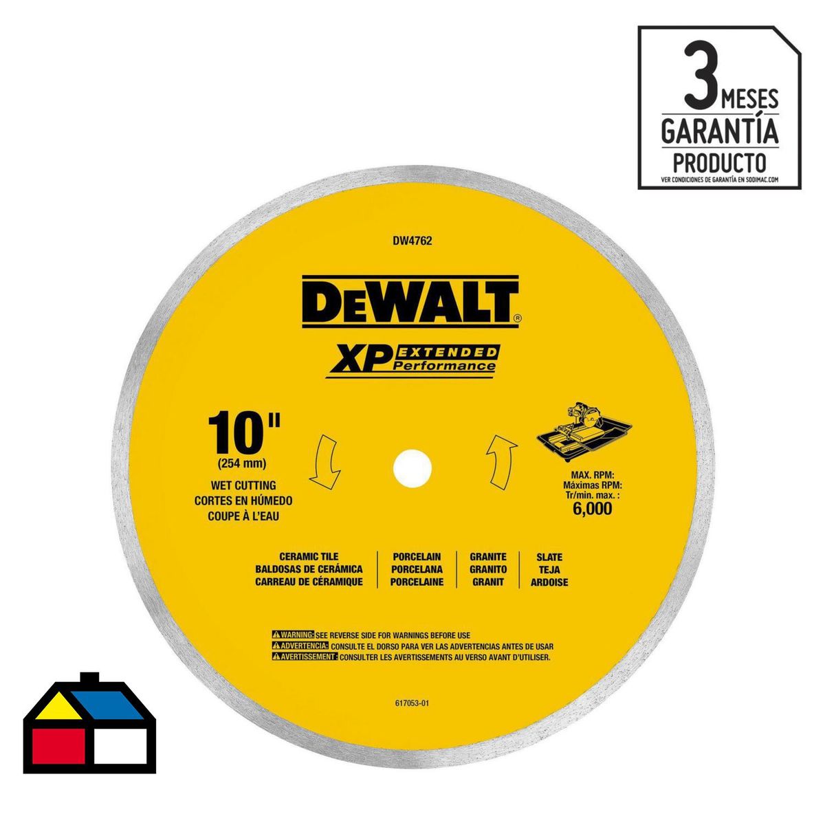 DEWALT - Disco Diamante 10''Porcelanato Para D24000